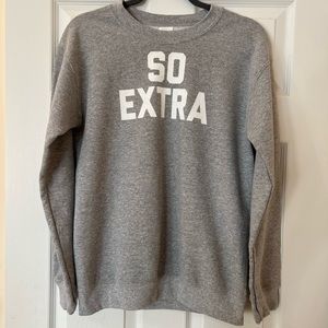 Gray “So Extra” Crew Neck